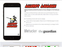 Tablet Screenshot of allergyassassin.com